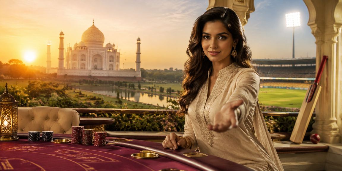 Online betting on mobile devices near Taj Mahal view